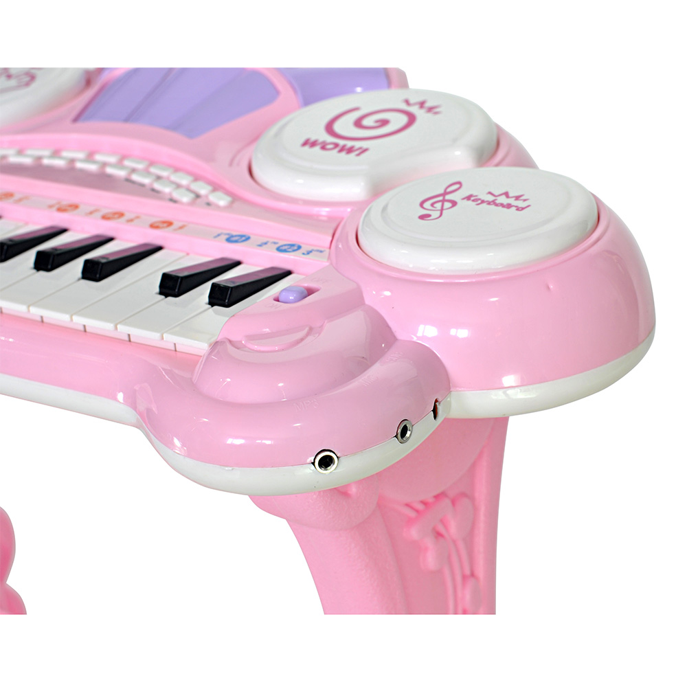 Музыкальный детский центр EVERFLO Пианино розовый HS0356830 - фото 4