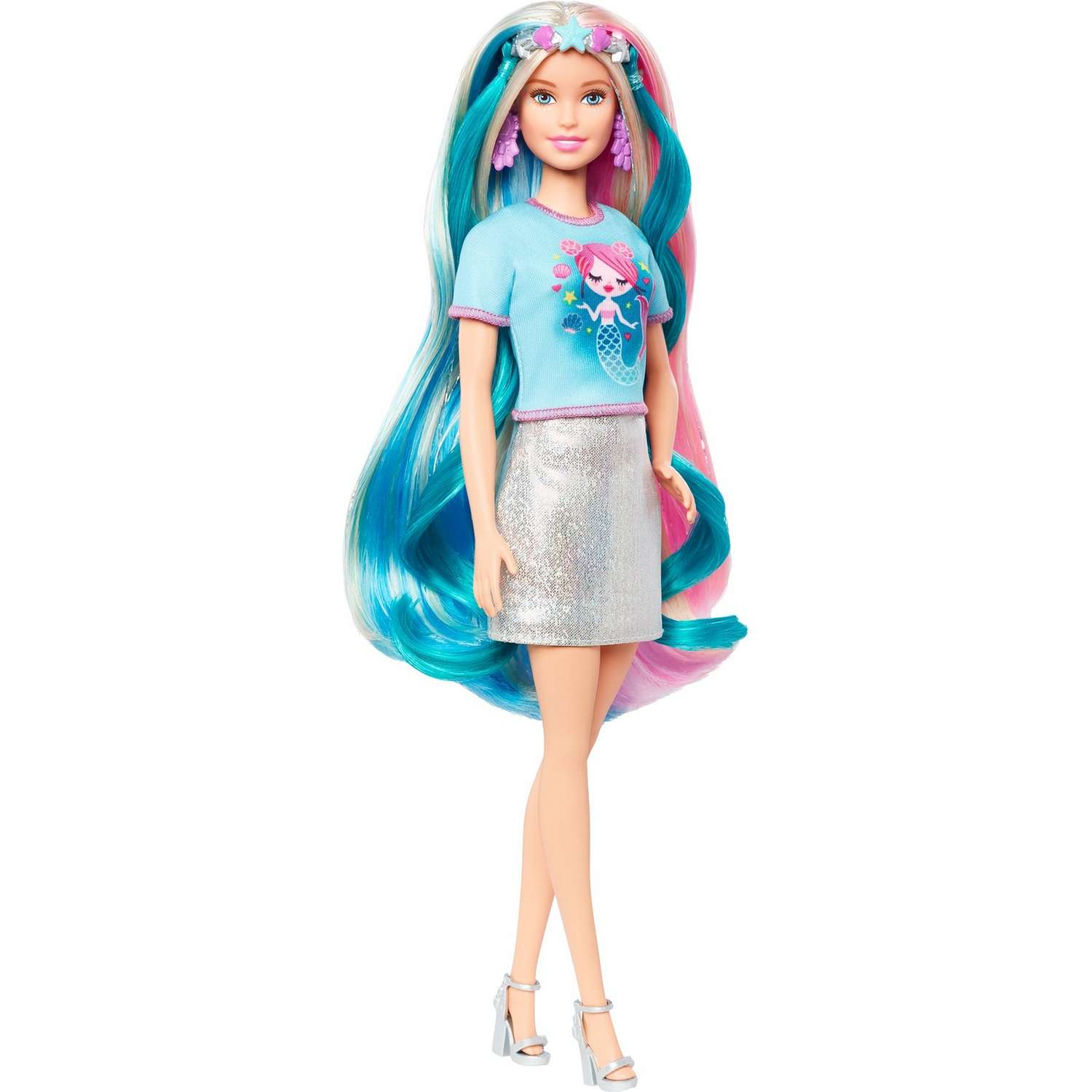 Кукла Barbie Радужные волосы GHN04 GHN04 - фото 4