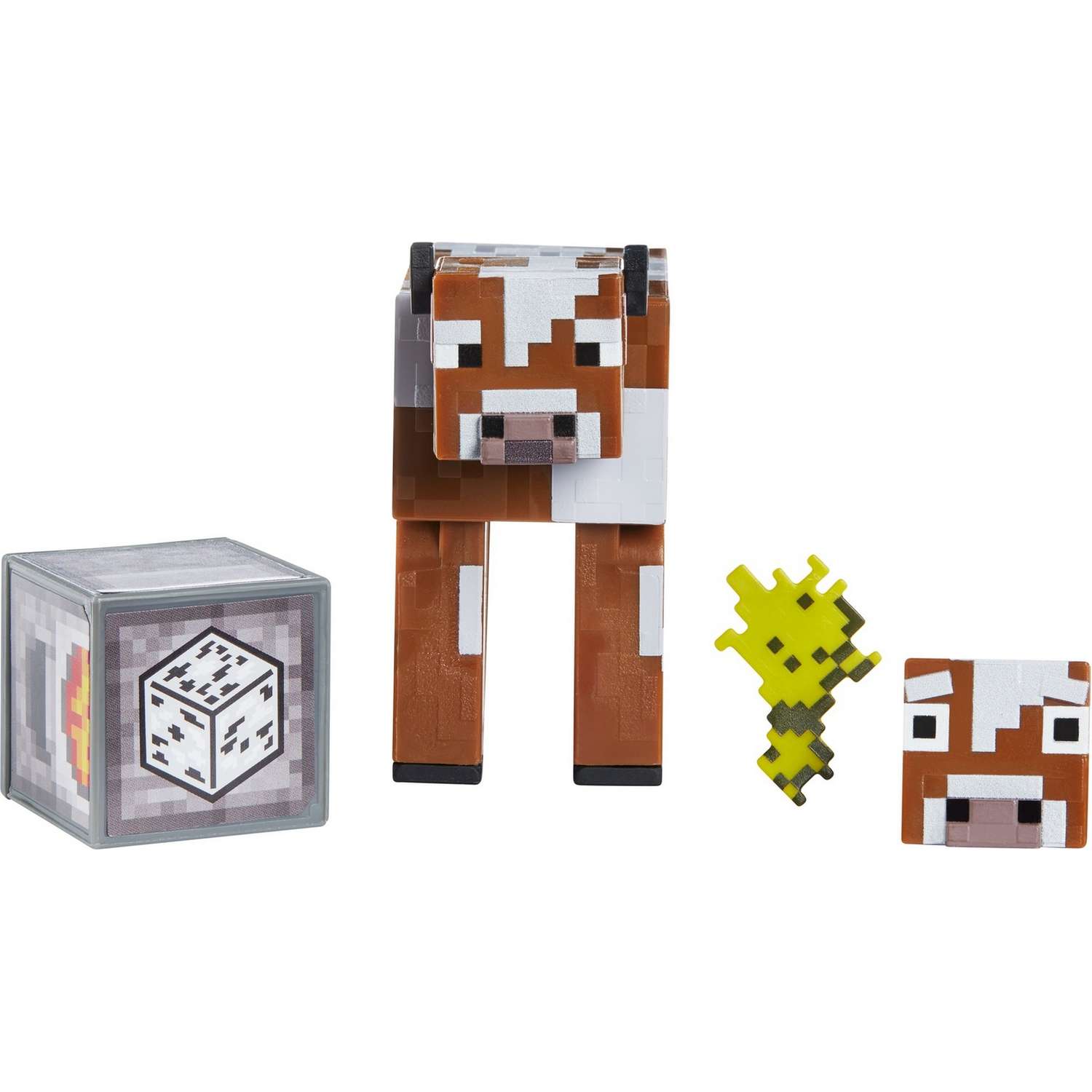Фигурка Minecraft Корова с аксессуарами GLC67 - фото 1
