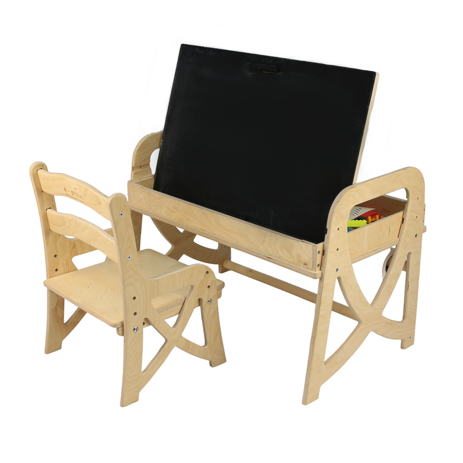 Комплект мебели Я-Егоза деревянный Растущий стол со стулом - фото 1