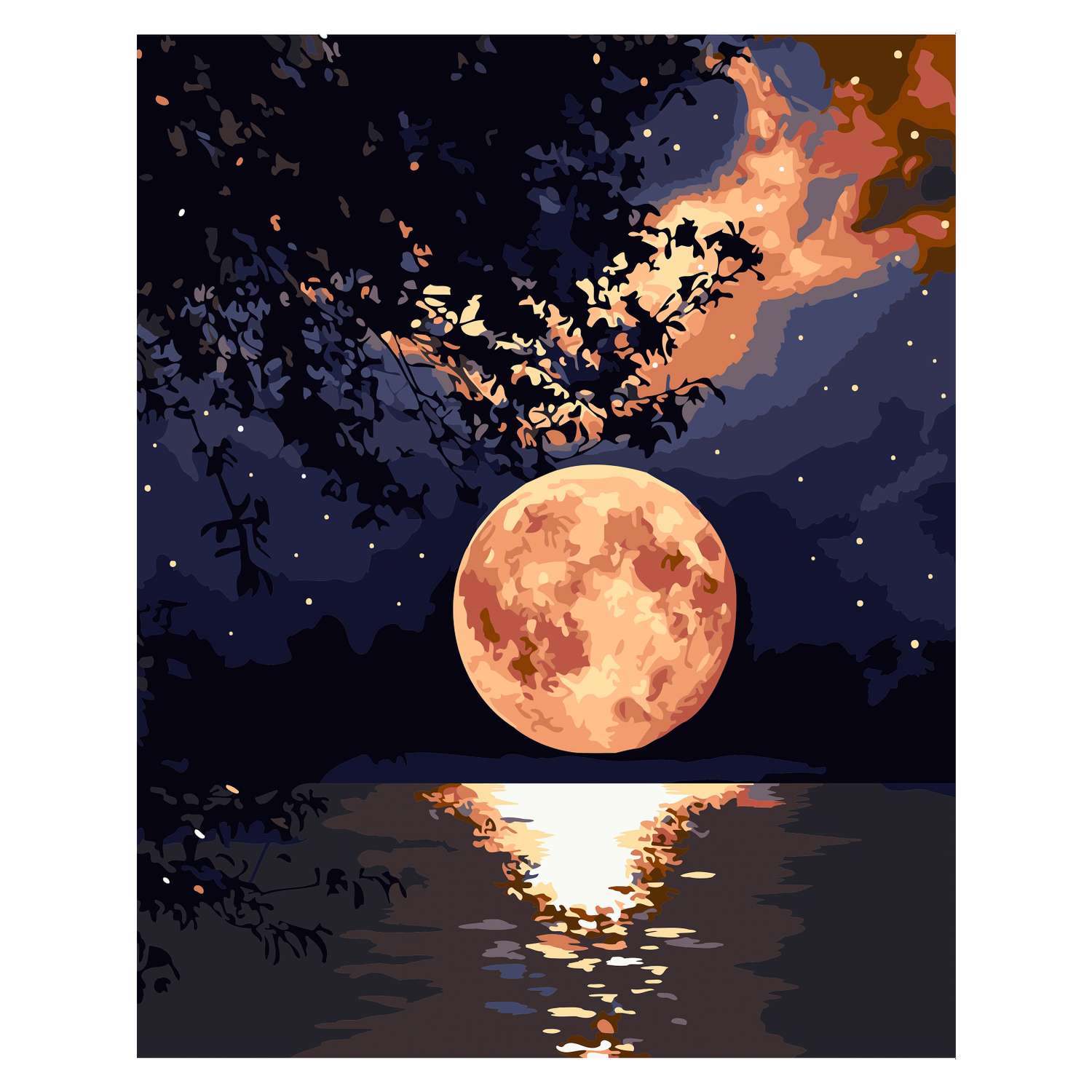Картина по номерам Art sensation AR041 Лунная ночь - фото 2
