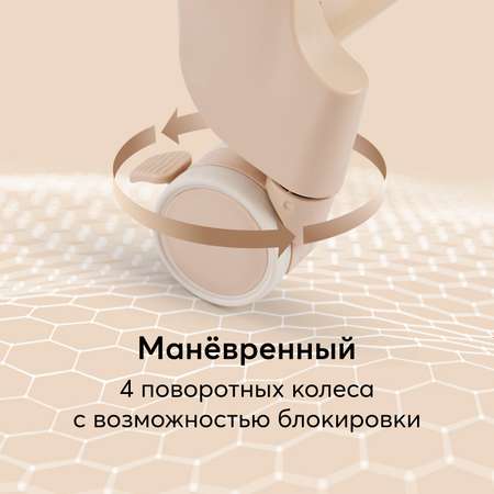 Стул для кормления Happy Baby Berny Lux Cappuccino