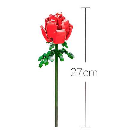 Конструктор Sima-Land Цветы «Красная роза» 112 деталей