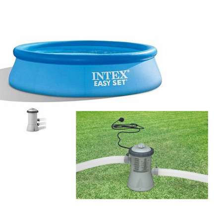 Надувной бассейн INTEX изи сет с фильтр-насосом 305х76 см