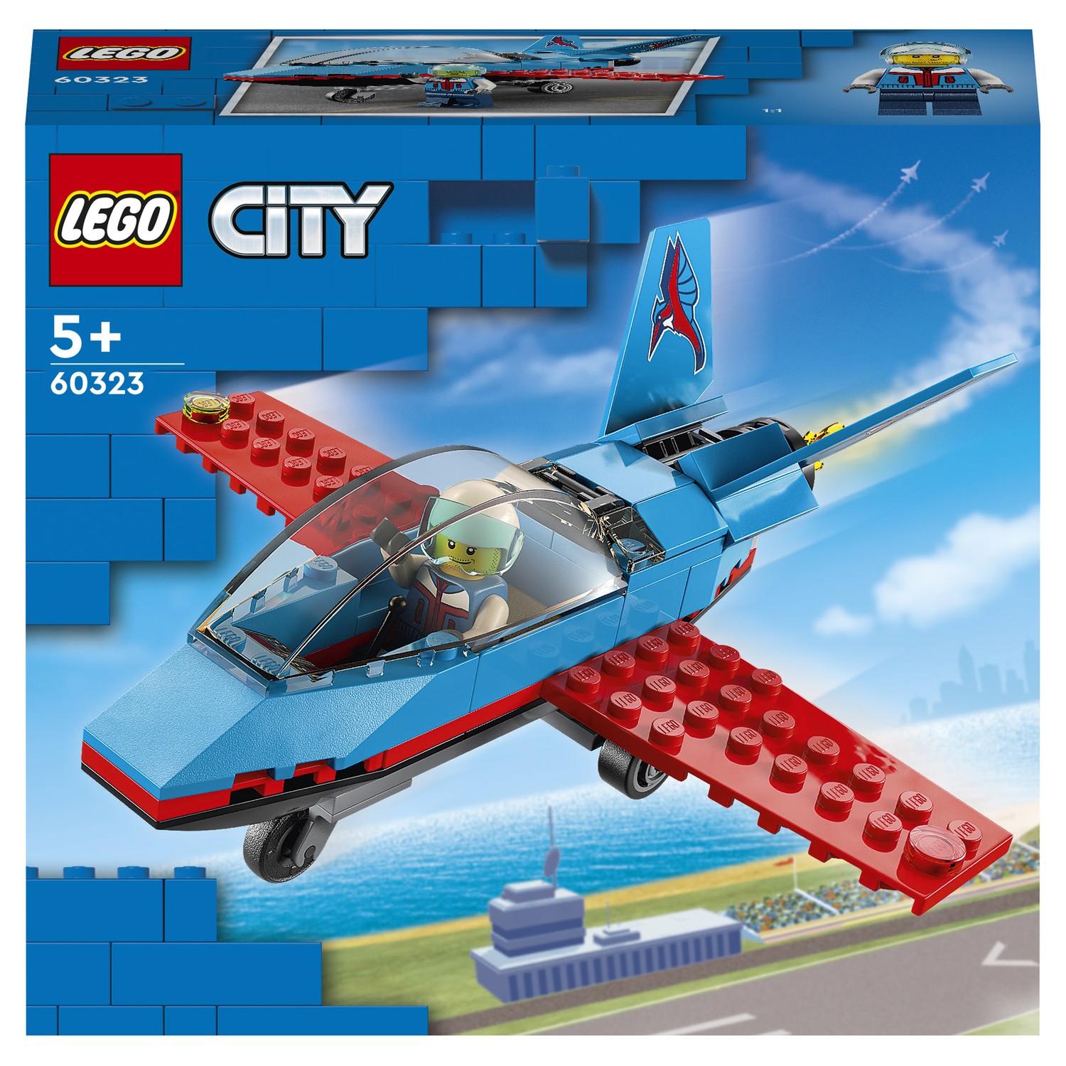 Конструктор LEGO City Great Vehicles Трюковый самолёт 60323 купить по цене  809 ₽ в интернет-магазине Детский мир