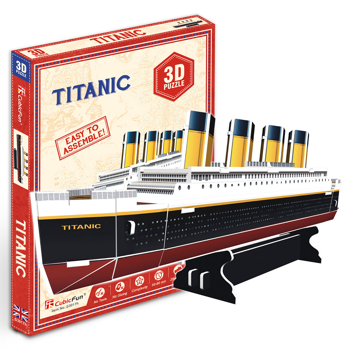 Пазл CubicFun Титаник 3D 30деталей S3017h - фото 2