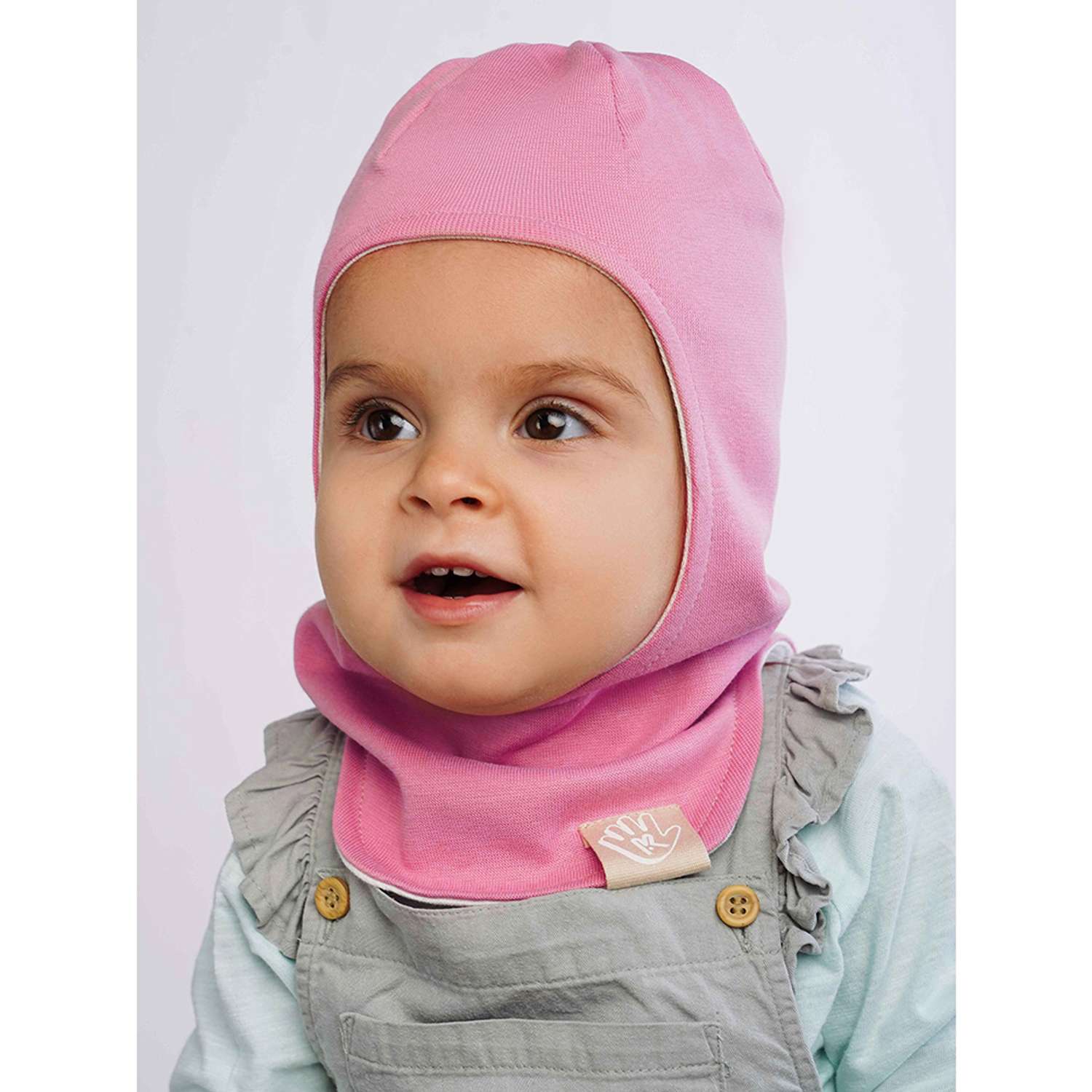Шапка-шлем детский серии SOFT, цвет молочный