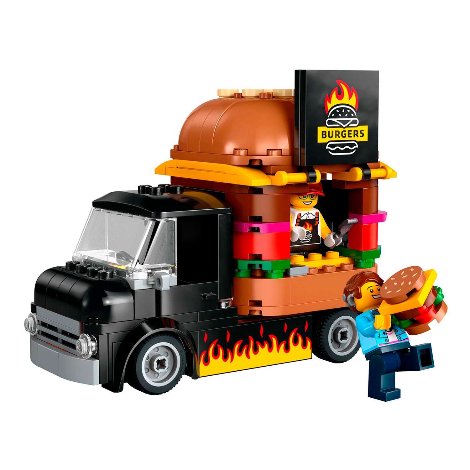 Конструктор детский LEGO City Фургон-гамбургер 60404 - фото 9