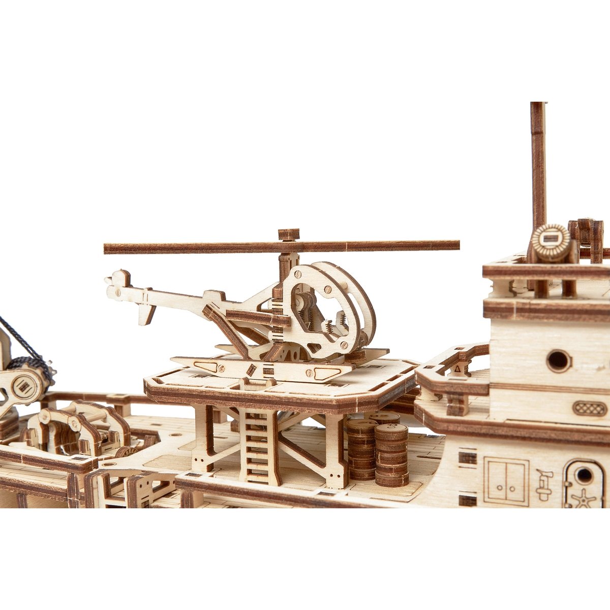 Сборная модель Wood Trick Исследовательская Яхта. Корабль - фото 15