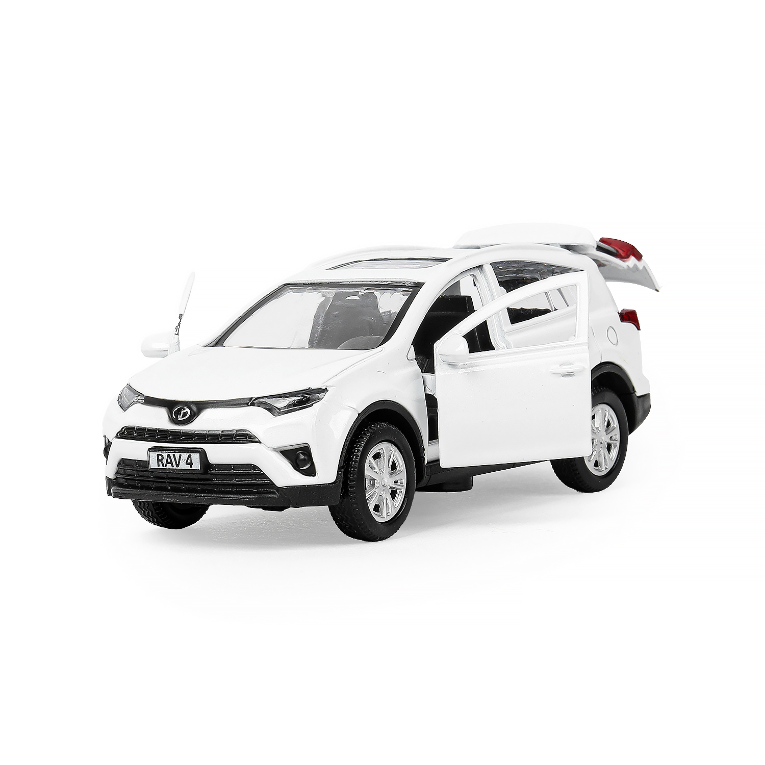 Автомобиль Технопарк Toyota Toyota Rav4 белый 389221 - фото 4