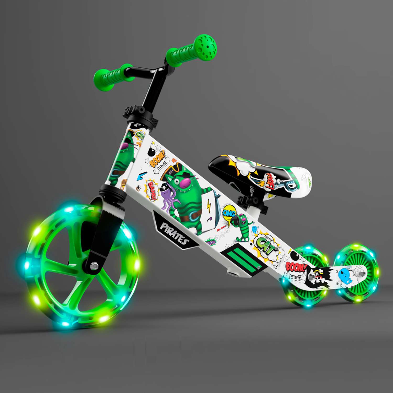 Беговел Small Rider для малышей Turbo Bike зеленый - фото 8