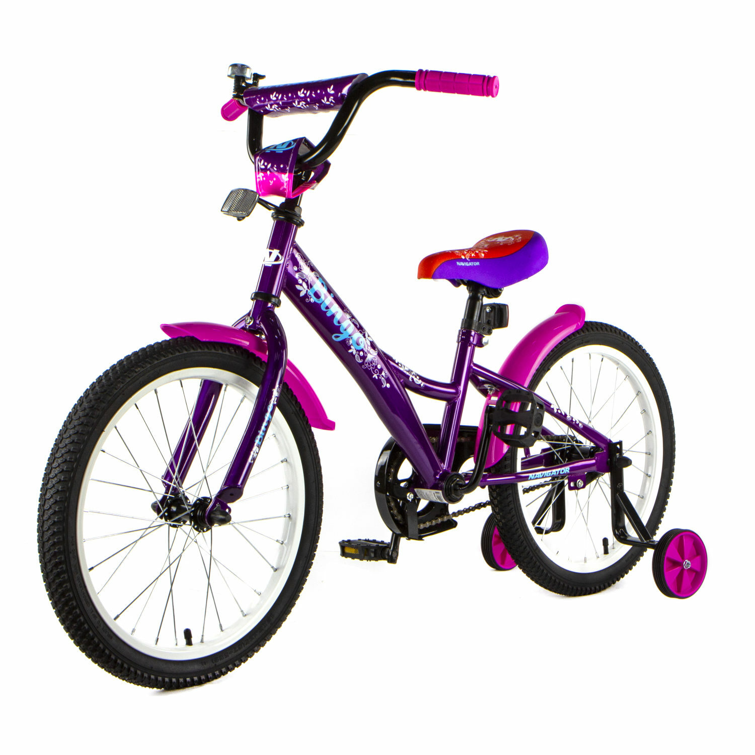 Детский велосипед Navigator Bingo чёрно- фиолетовый - фото 4