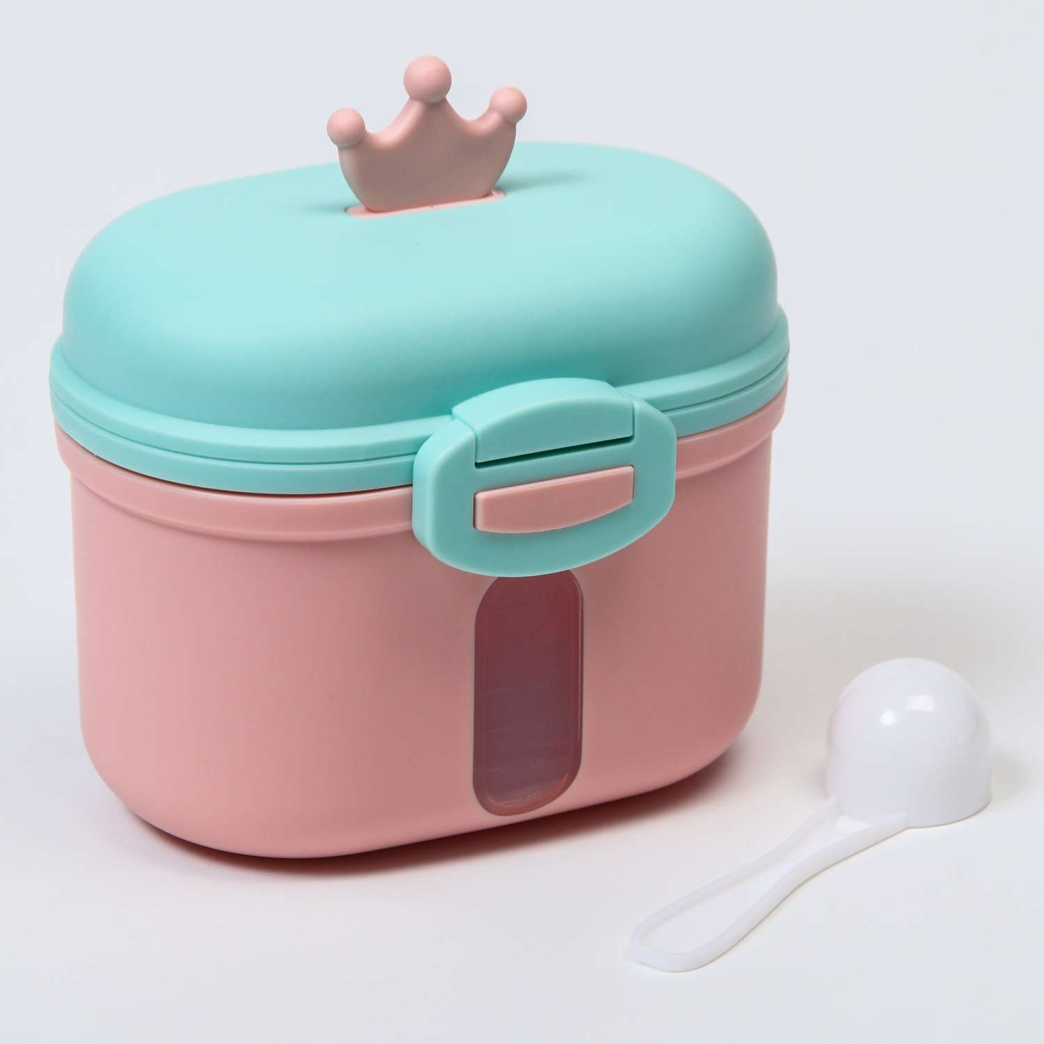 Контейнер Mum and Baby для хранения детского питания «Корона» 240 гр цвет розовый - фото 6