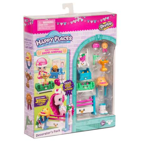 Набор для декора Happy Places Shopkins Конкурс прыжков через барьер для пони 56679