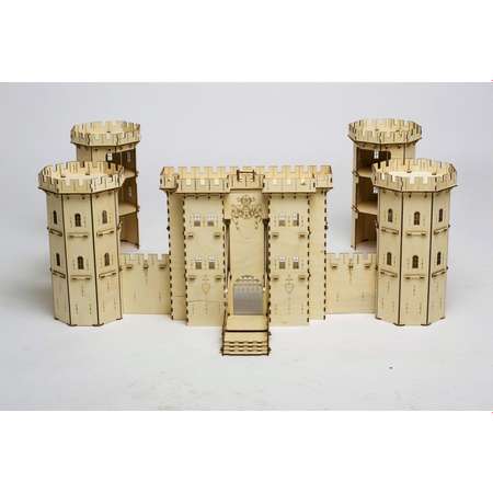 Конструктор MEREO Большой средневековый замок из дерева DI-KR001