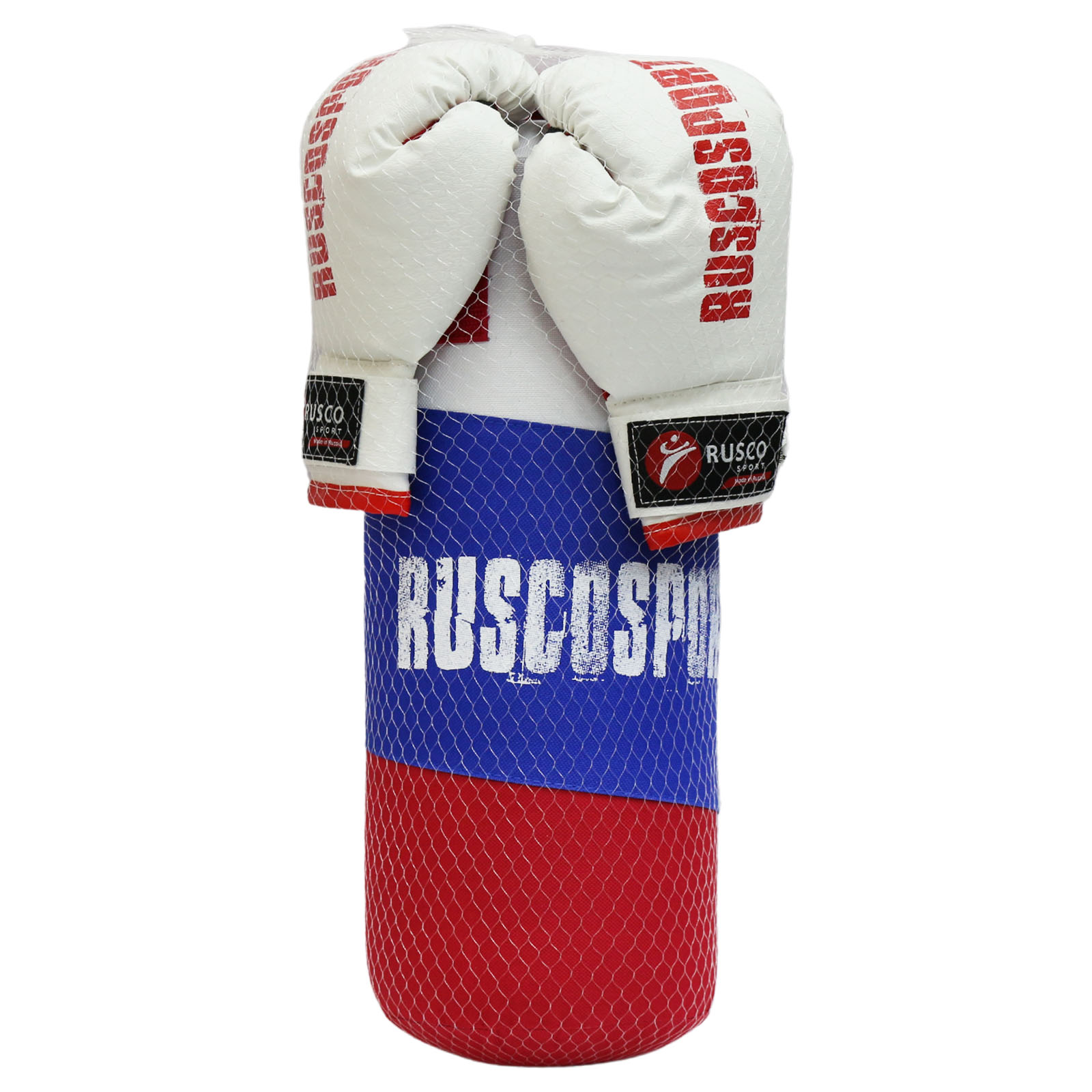 Набор для бокса RuscoSport красный 4OZ триколор - фото 3