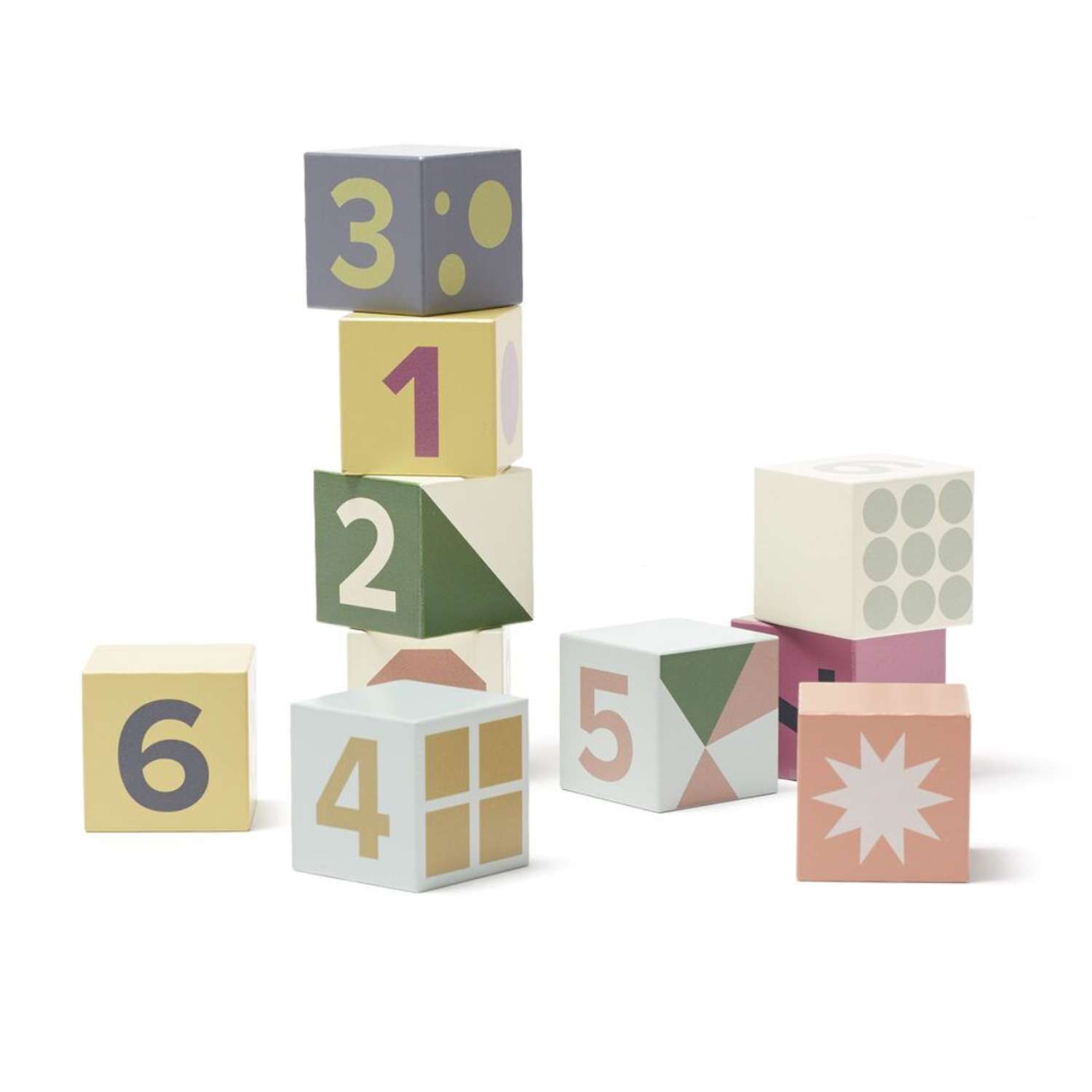 Набор кубиков Kids concept с цифрами - фото 1