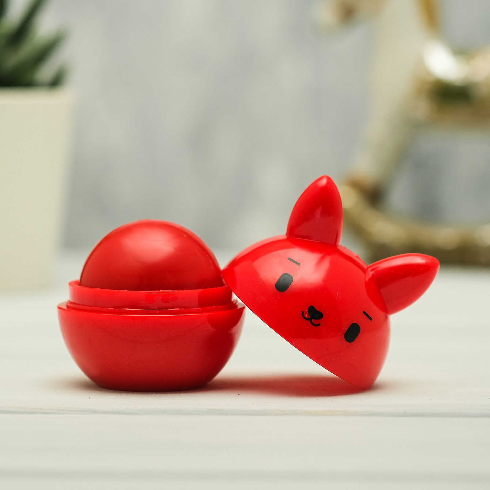 Блеск для губ Выбражулька «Мяу» красный котик аромат вишня - фото 4
