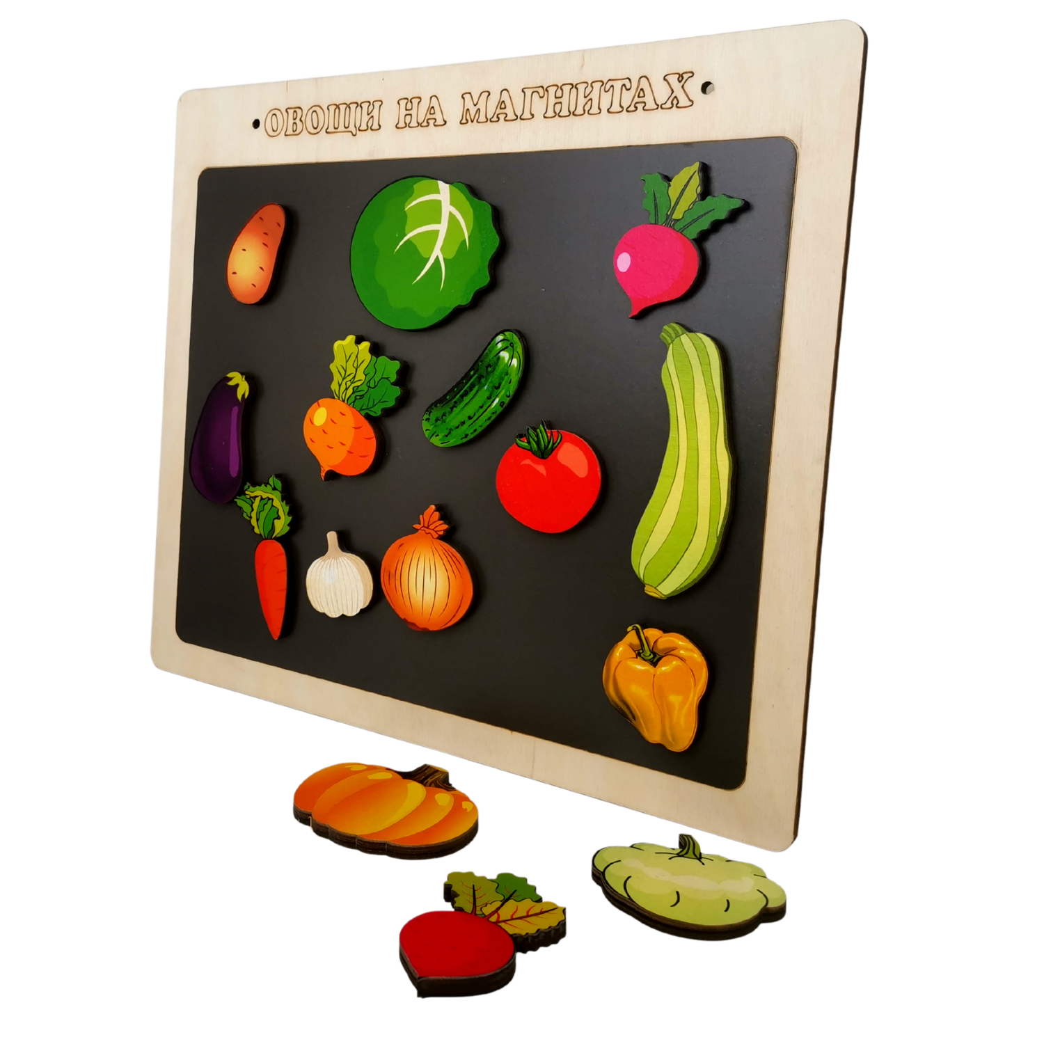 Магнитный набор Нескучные игры Овощи 15 деталей - фото 2