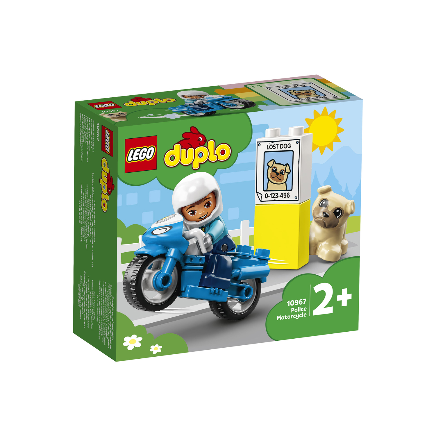 Конструктор детский LEGO Duplo Полицейский мотоцикл 10967 - фото 13