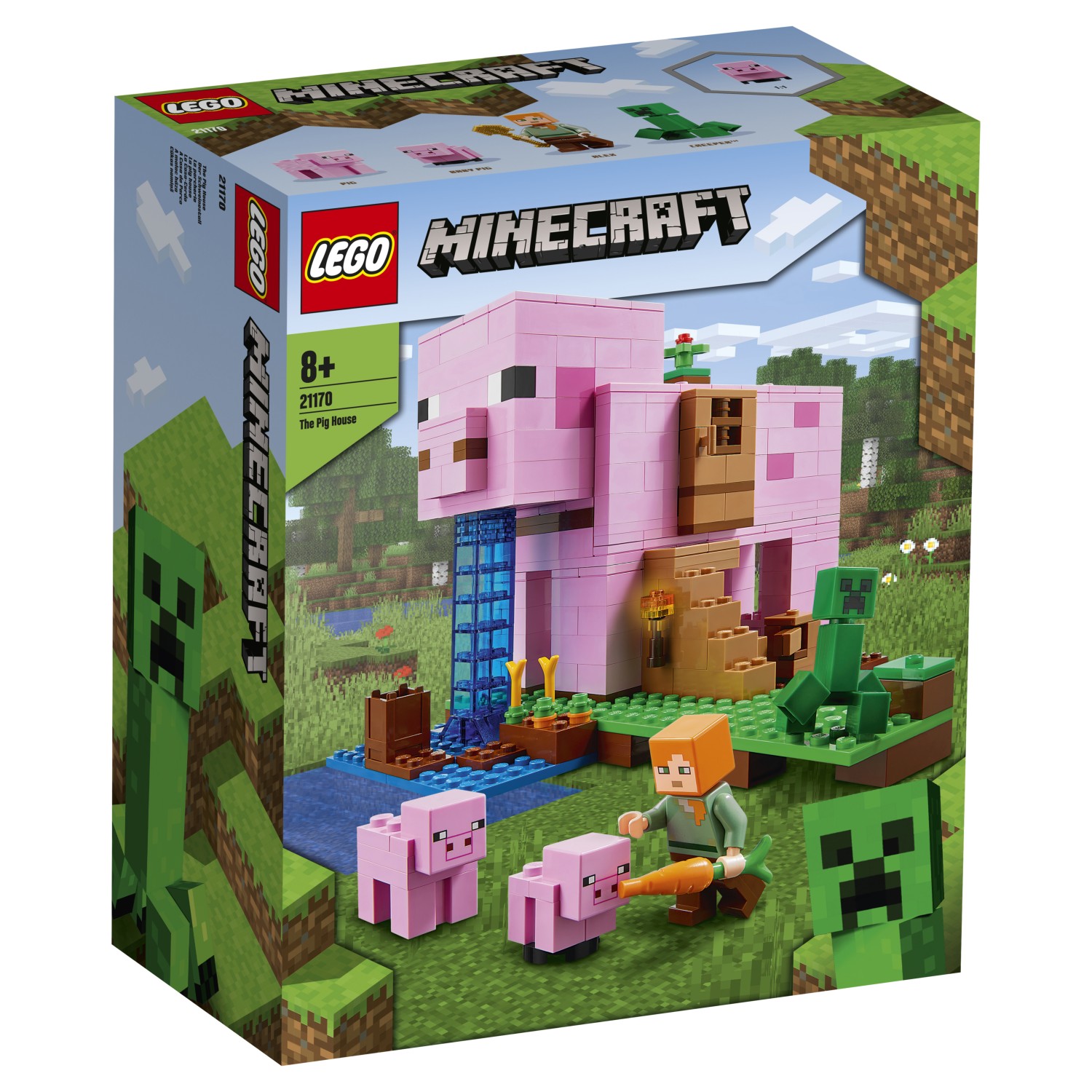 Конструктор LEGO Minecraft Дом-свинья 21170 купить по цене 5199 ₽ в  интернет-магазине Детский мир