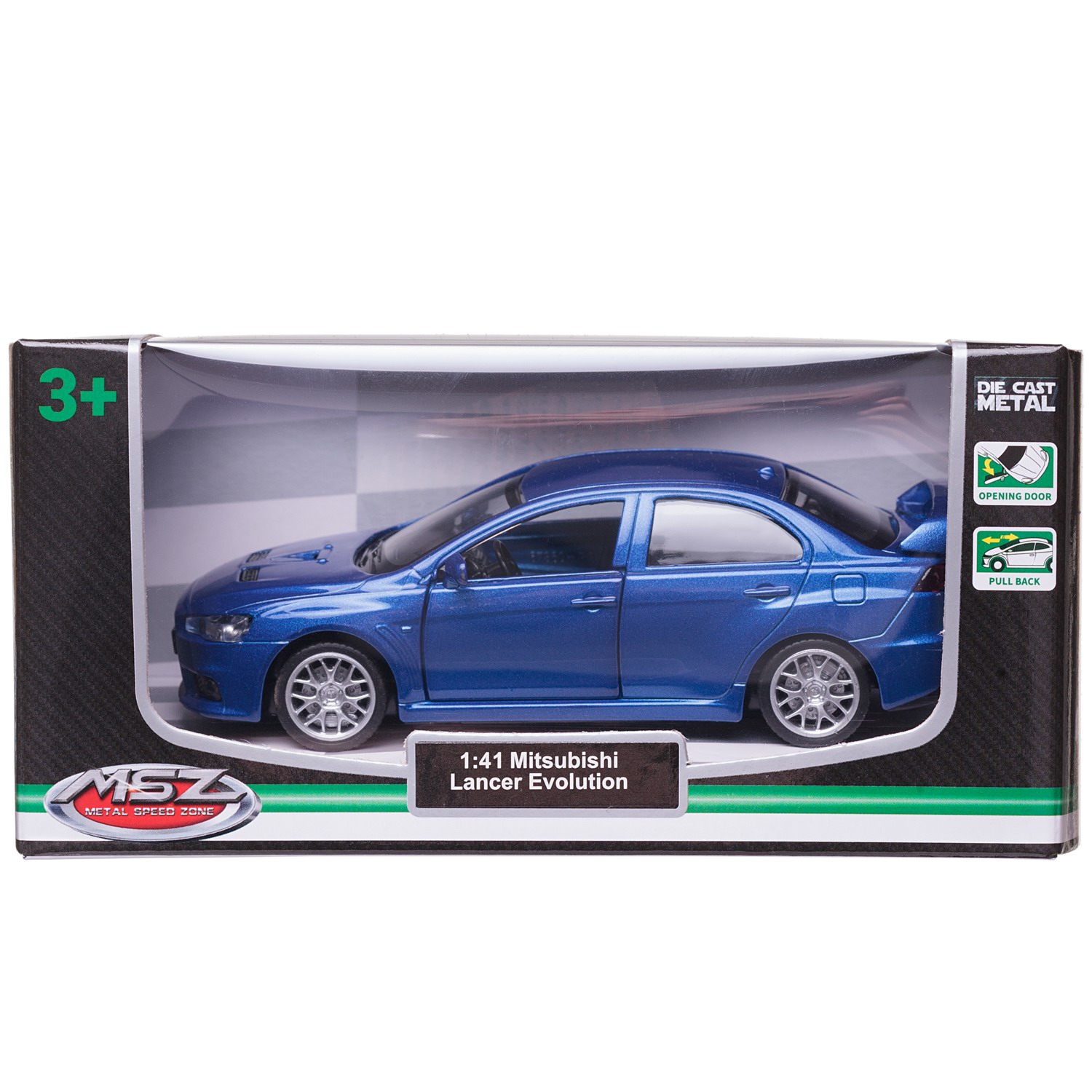 Автомобиль Abtoys Mitsubishi MSZ 1:43 инерционный синий WE-15960BL - фото 2