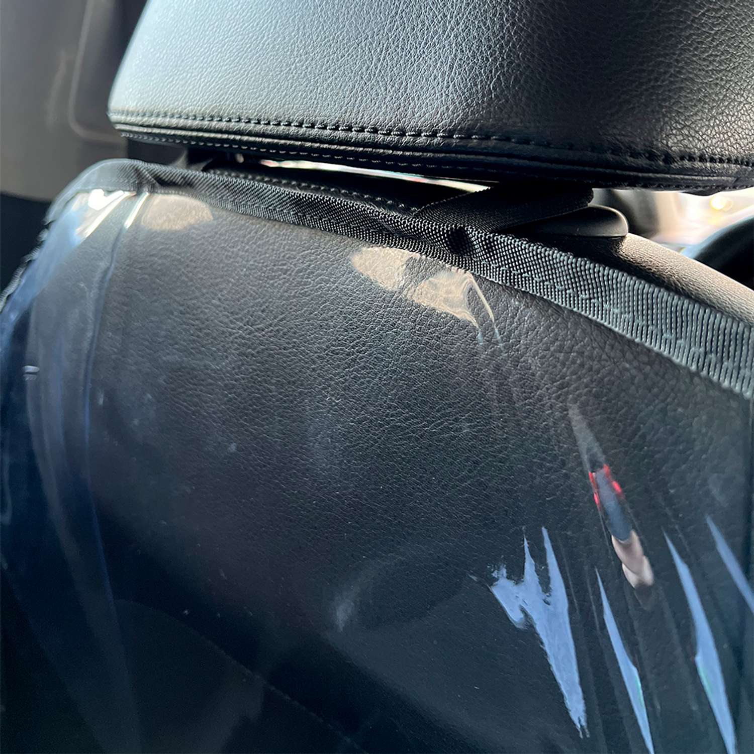 Защитная накидка Mobylos прозрачная защита от детских ног на спинку сиденья автомобиля - фото 8