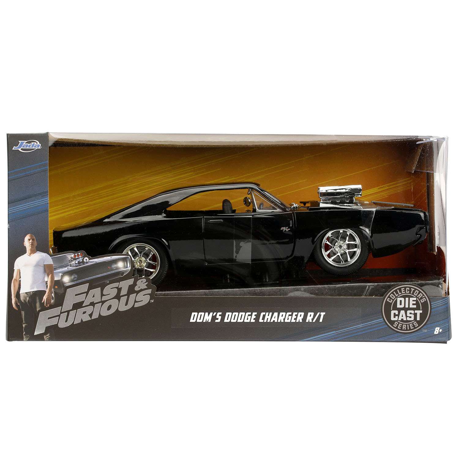 Машина Jada Fast and Furious 1:24 Dodge Charger 1970 Черная 97059 97059 - фото 3