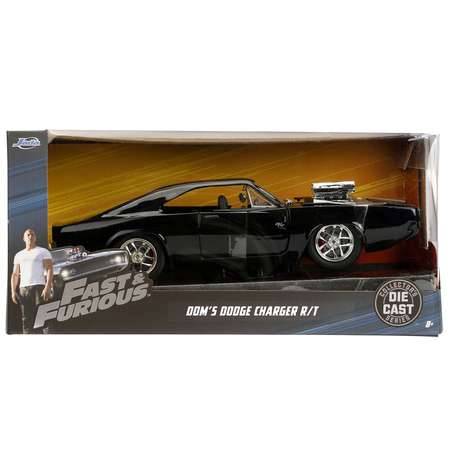 Машина Jada Fast and Furious 1:24 Dodge Charger 1970 Черная 97059