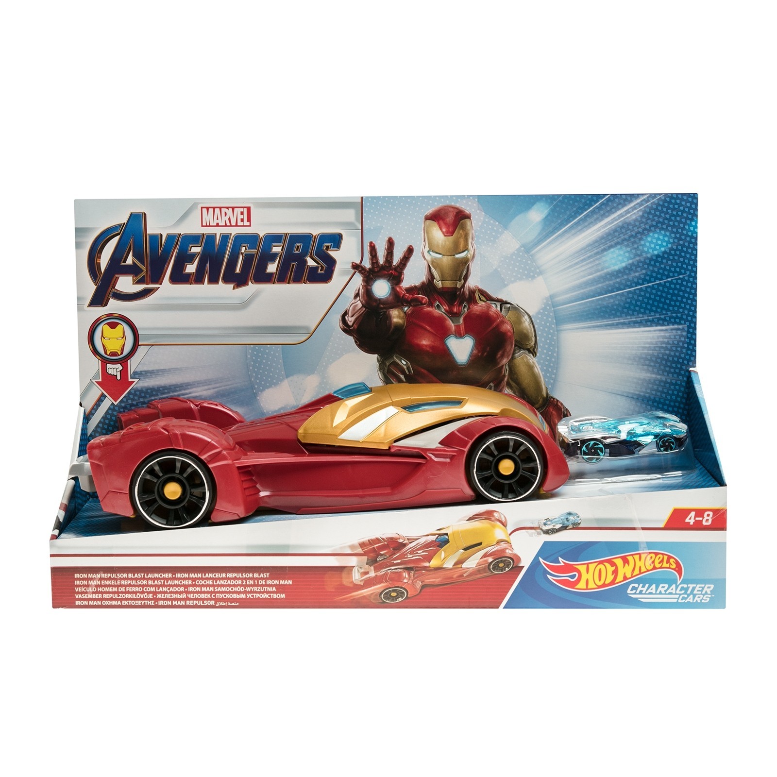 Машинка Hot Wheels Marvel большая Репульсоры Железного человека GBW09  купить по цене 999 ₽ в интернет-магазине Детский мир