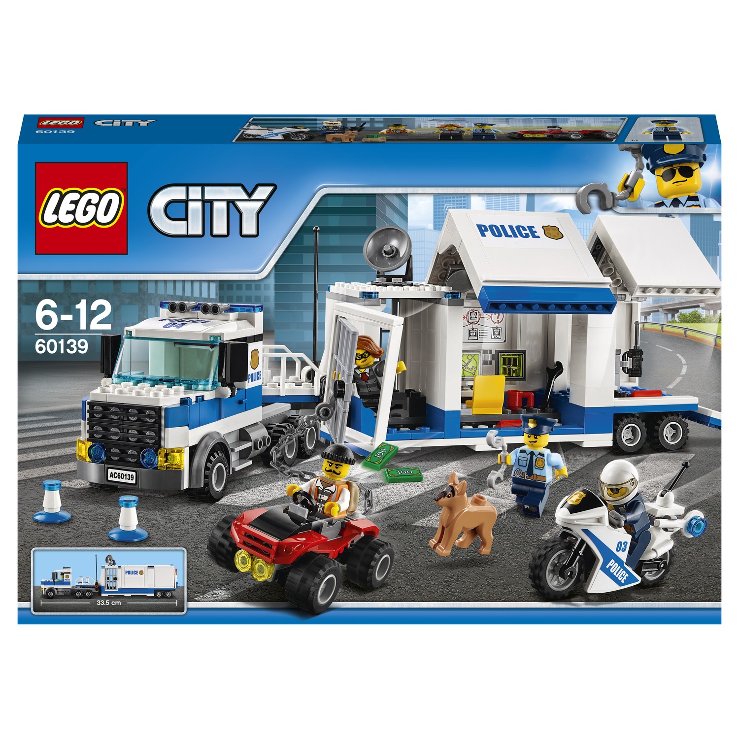 Конструктор LEGO City Police Мобильный командный центр (60139) купить по  цене 1999 ₽ в интернет-магазине Детский мир