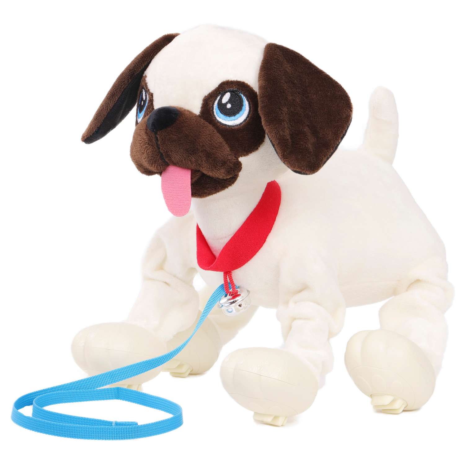 Интерактивная игрушка Собачка-Шагачка собачка на поводке Мопс - фото 3