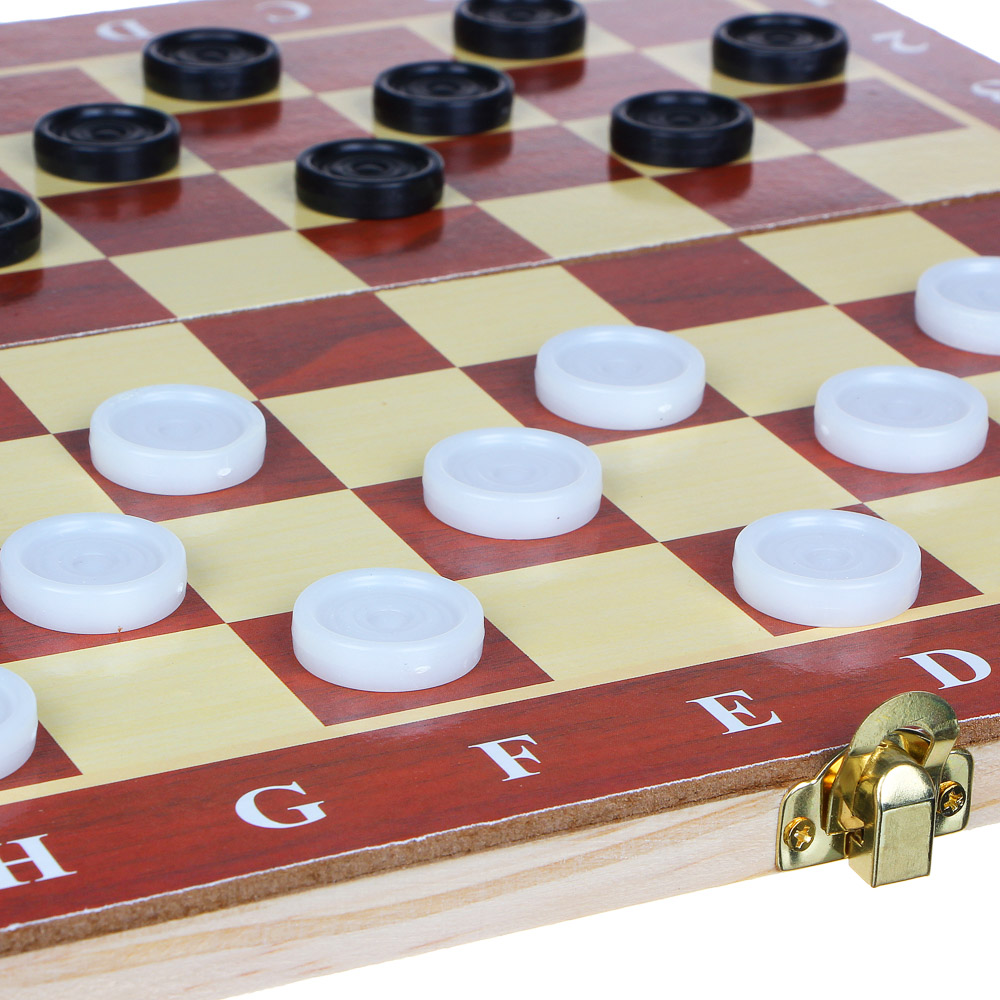 Настольная игра Игроленд  Galygin 2 в 1 шашки Чапаев 29х29 см - фото 4