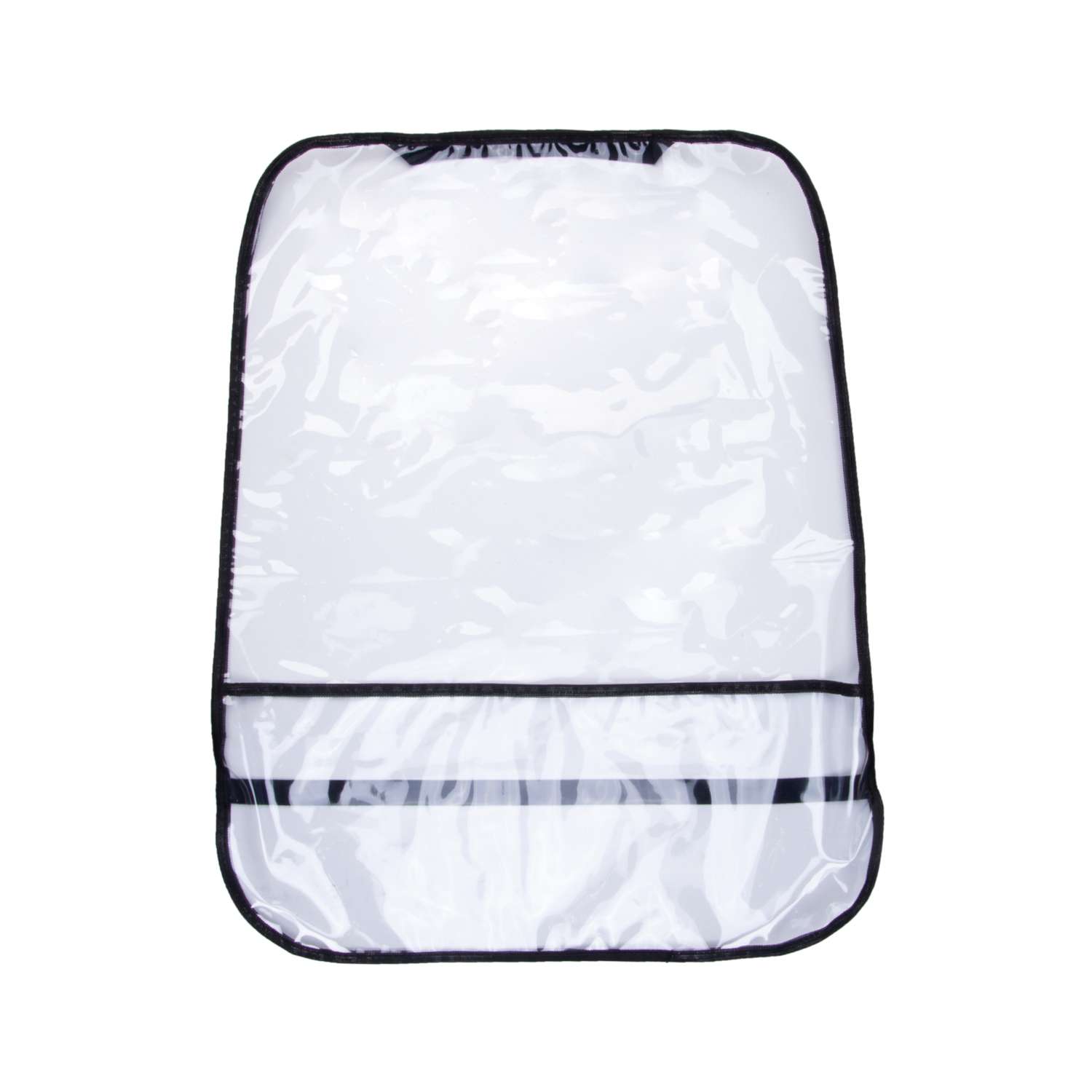 Защита спинки сиденья SKYWAY органайзер с карманом 60*50см прозрачная пленка 200 мкм - фото 1
