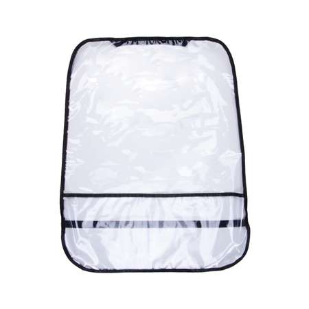 Защита спинки сиденья SKYWAY органайзер с карманом 60*50см прозрачная пленка 200 мкм