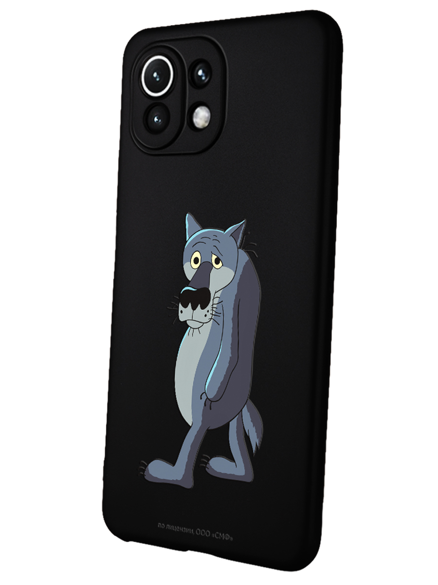 Силиконовый чехол Mcover для смартфона Xiaomi Mi 11 lite Союзмультфильм Ну ты заходи если что - фото 1