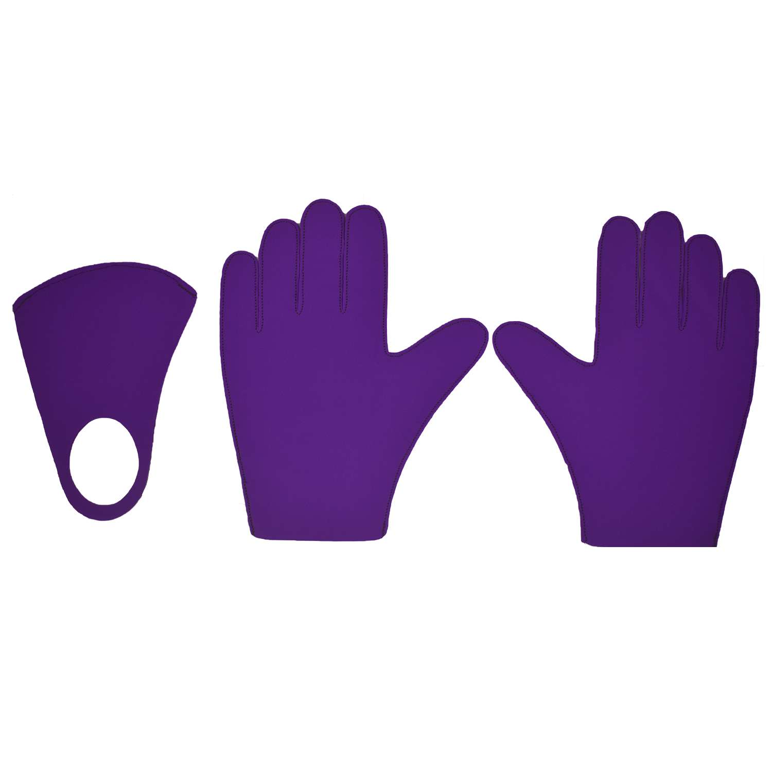 Комплект Ball Masquerade Яркий маска+перчатки взрослый Фиолетовый - фото 1