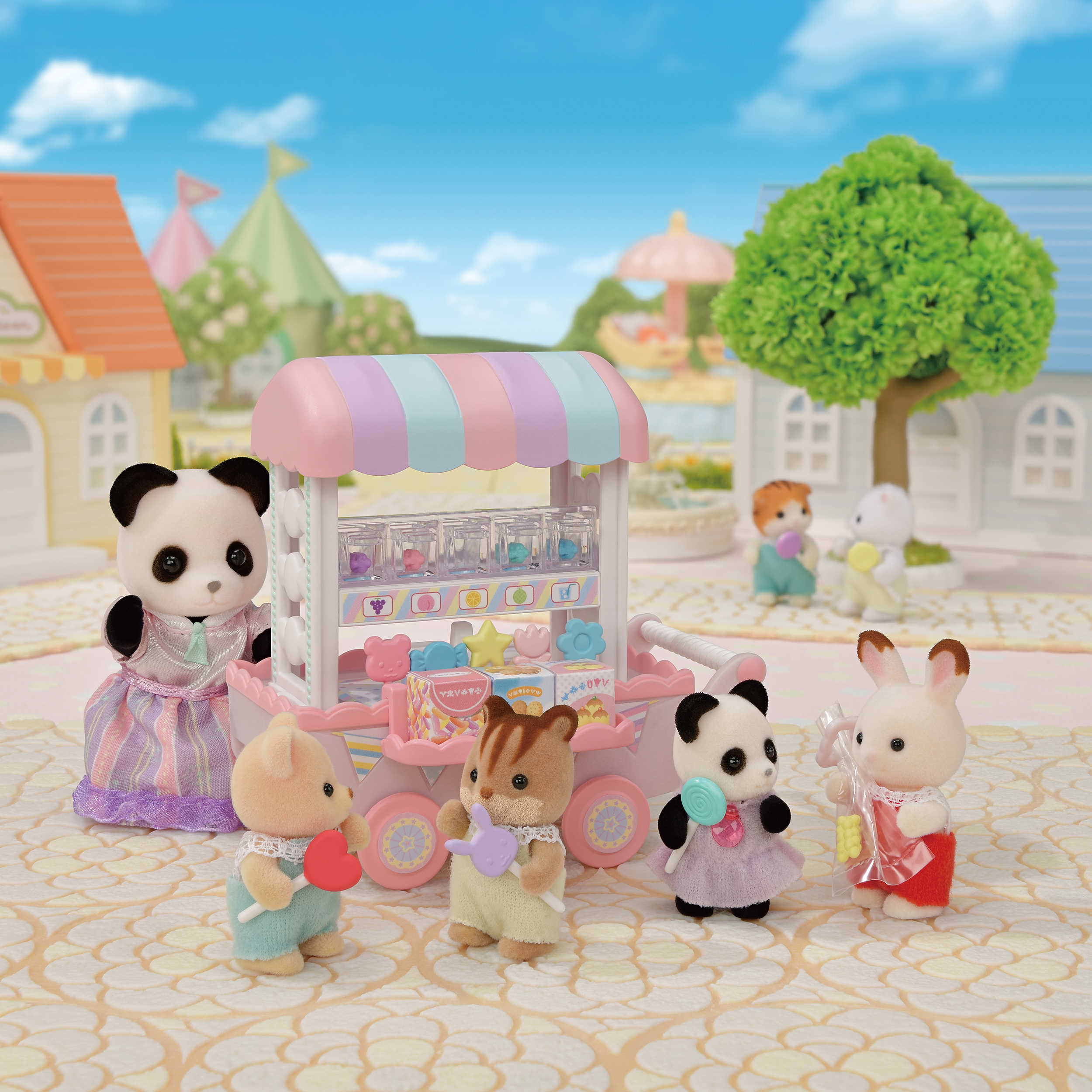 Набор Sylvanian Families Тележка с конфетами 2125 - фото 3