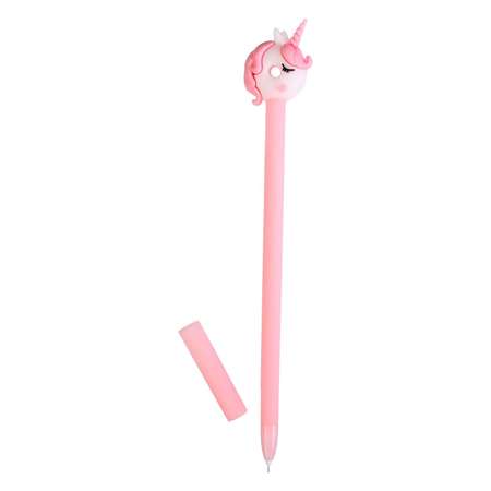 Ручка Calligrata прикол гелевая «Единорог розовый»