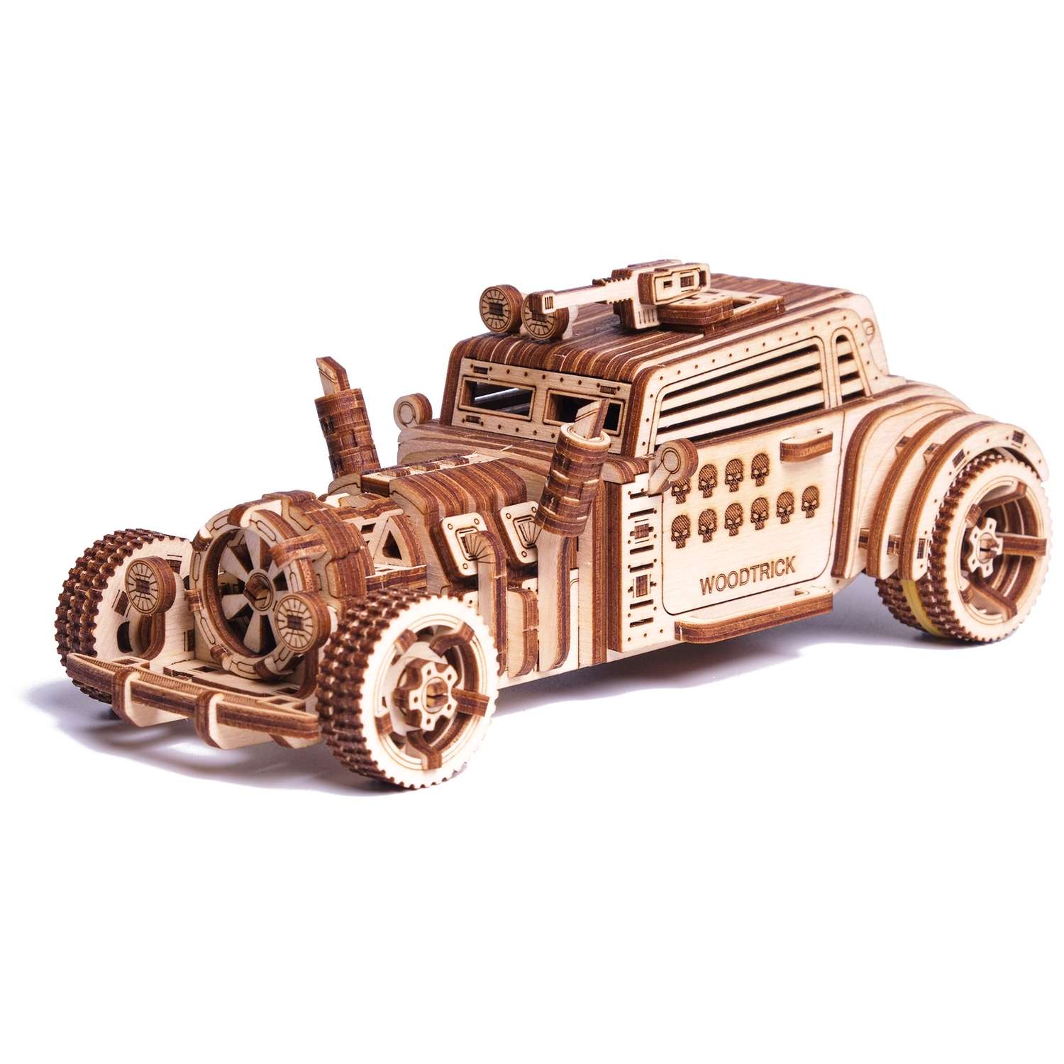 Сборная модель Wood Trick Механическая Машина Апокалипсис Родстер из дерева 1234-77 - фото 4