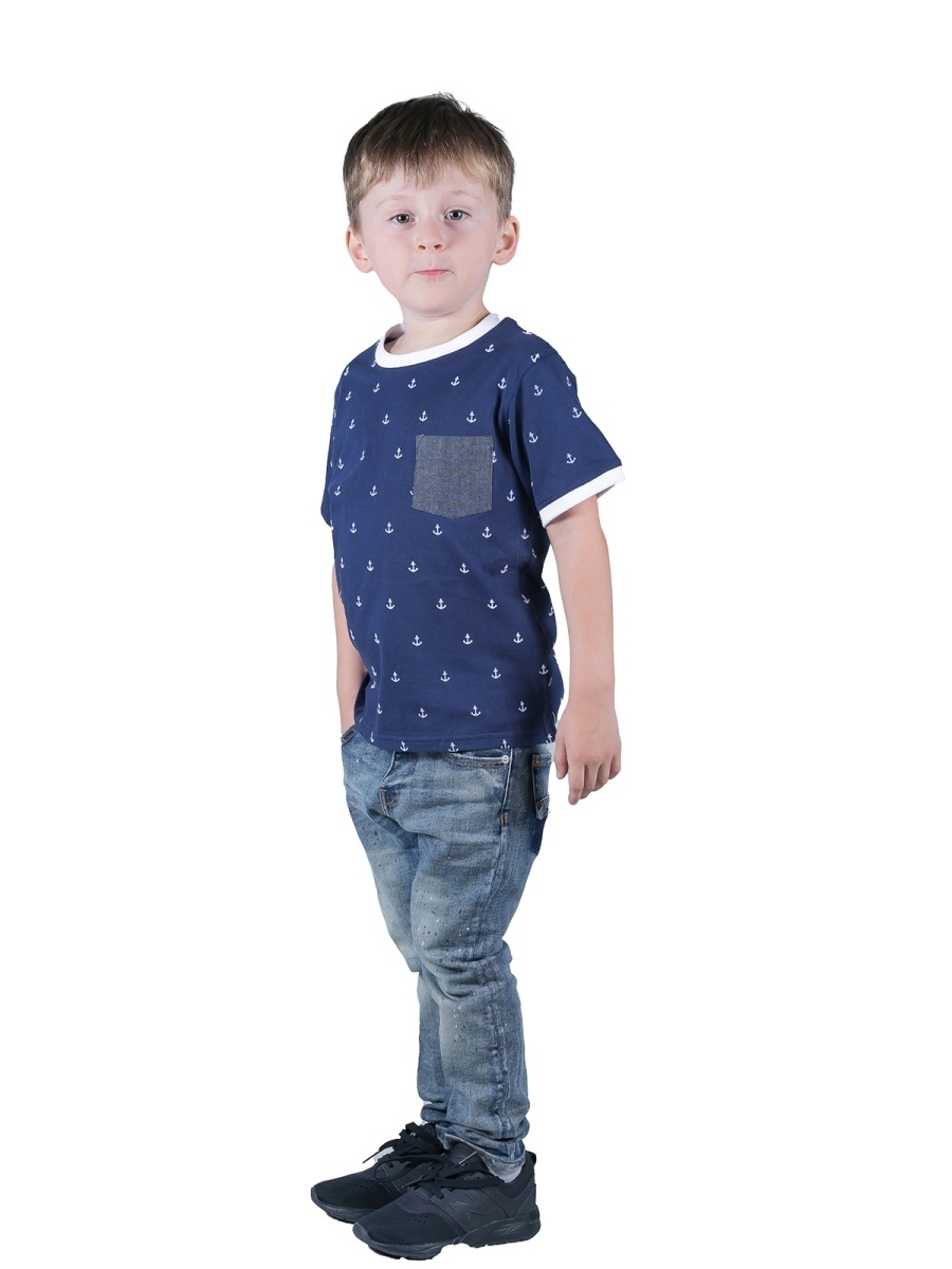 Футболка для мальчика Little Beetle SS18-ok 1.9/синий - фото 2