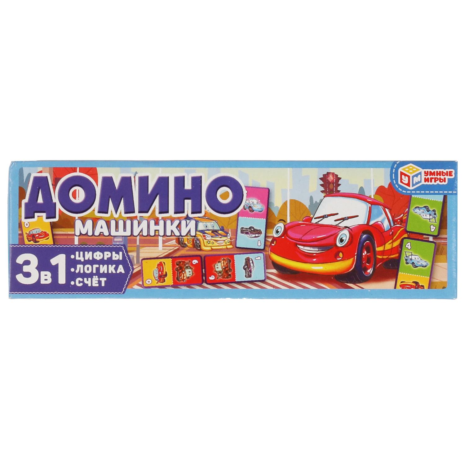 Настольная игра Умные игры Домино Машинки - фото 1