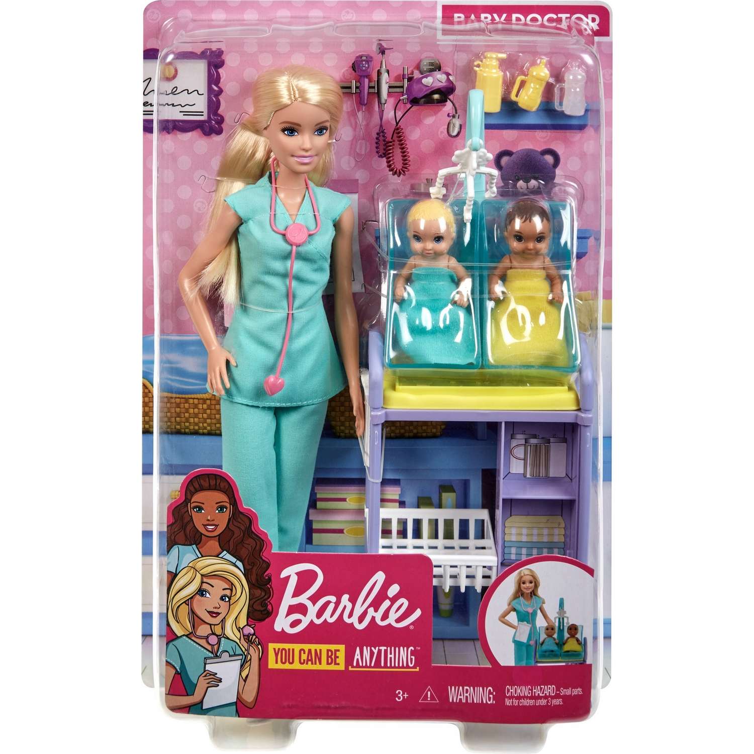 Набор игровой Barbie Кем быть Детский доктор Блондинка GKH23 DHB63 - фото 2