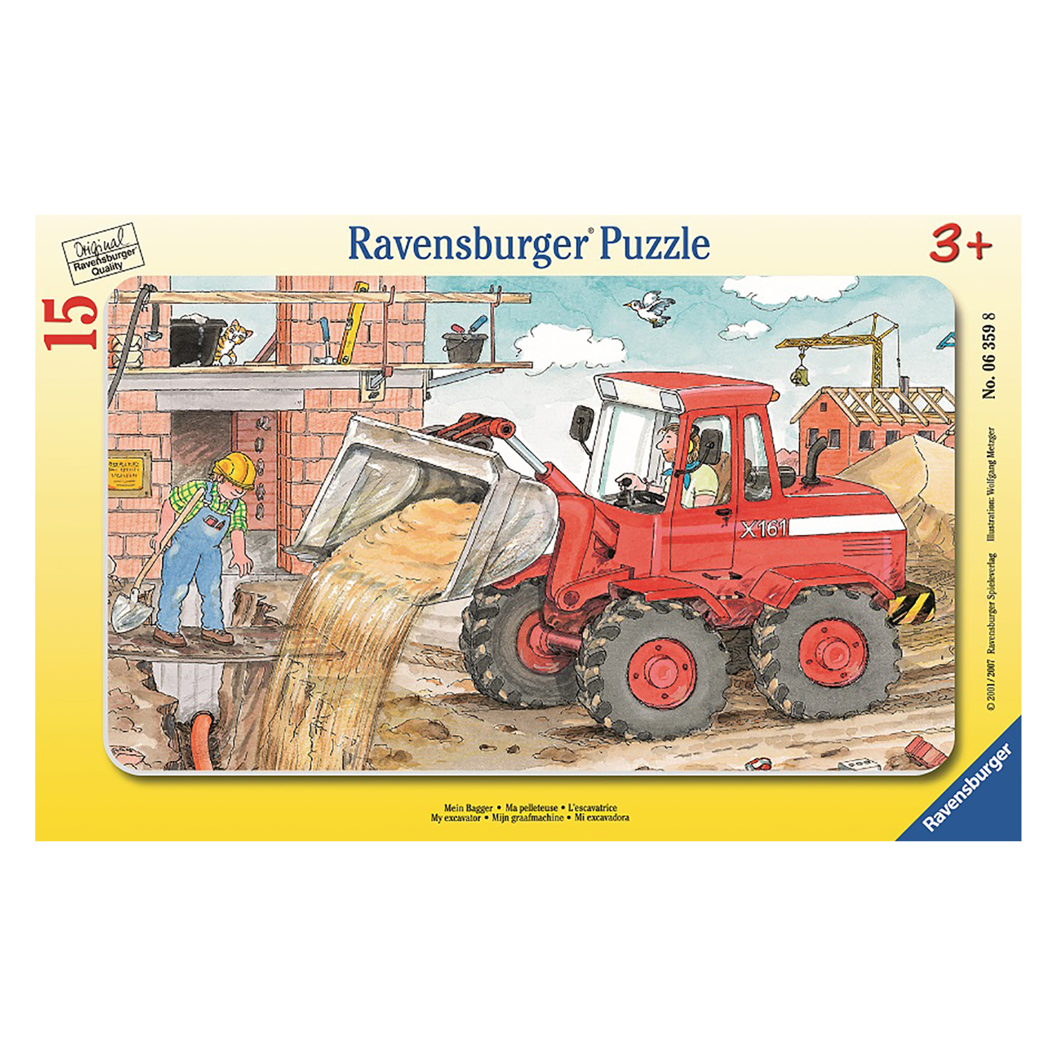 Пазлы Ravensburger на стройке 15 эл. - фото 1