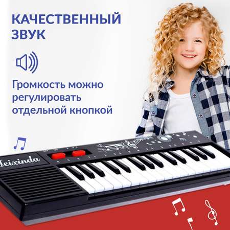 Детское пианино FAIRYMARY синтезатор детский с микрофоном