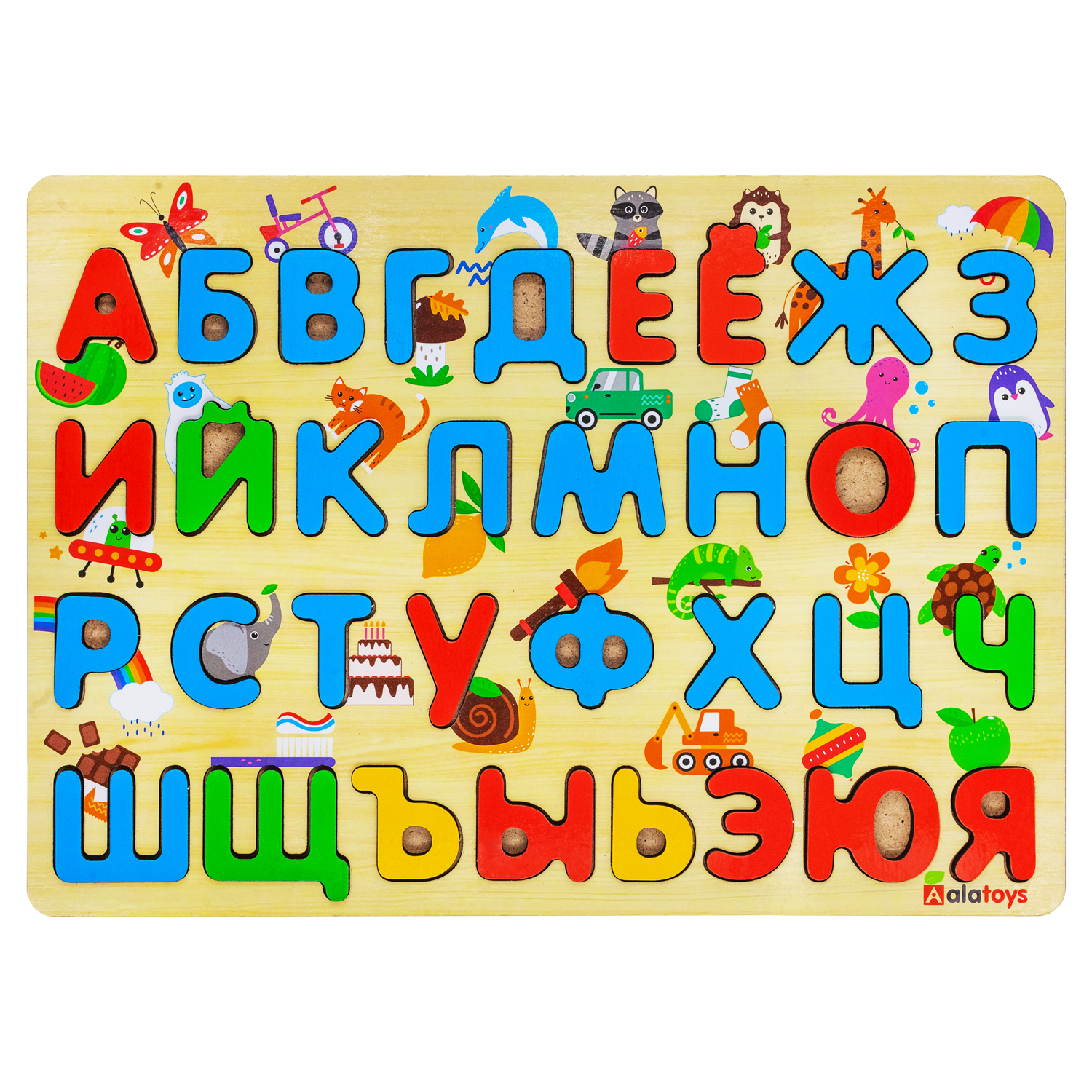 Учим буквы Алатойс 2 в 1 Алфавит и Азбука - фото 15