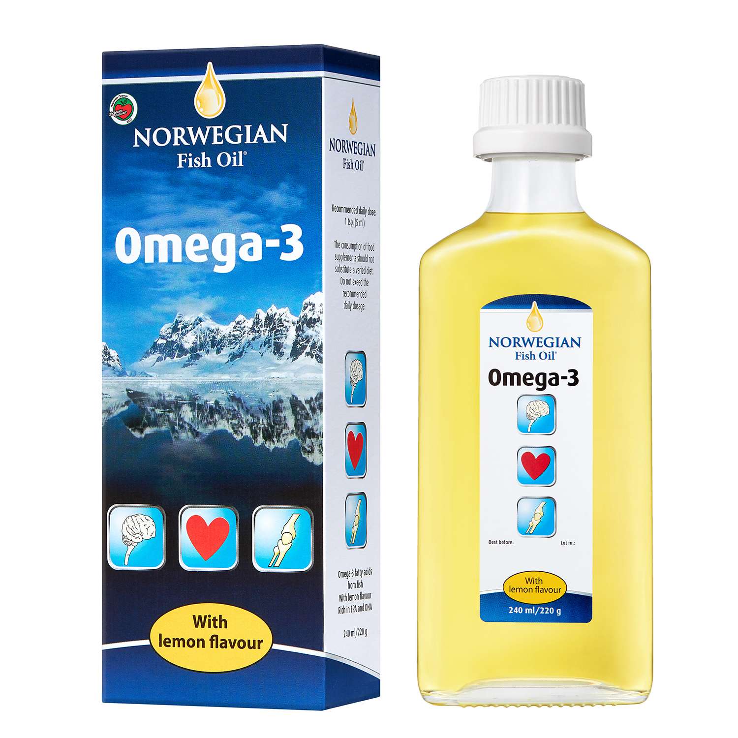 Омега 3 Norwegian fish oil лимон 240мл - фото 3