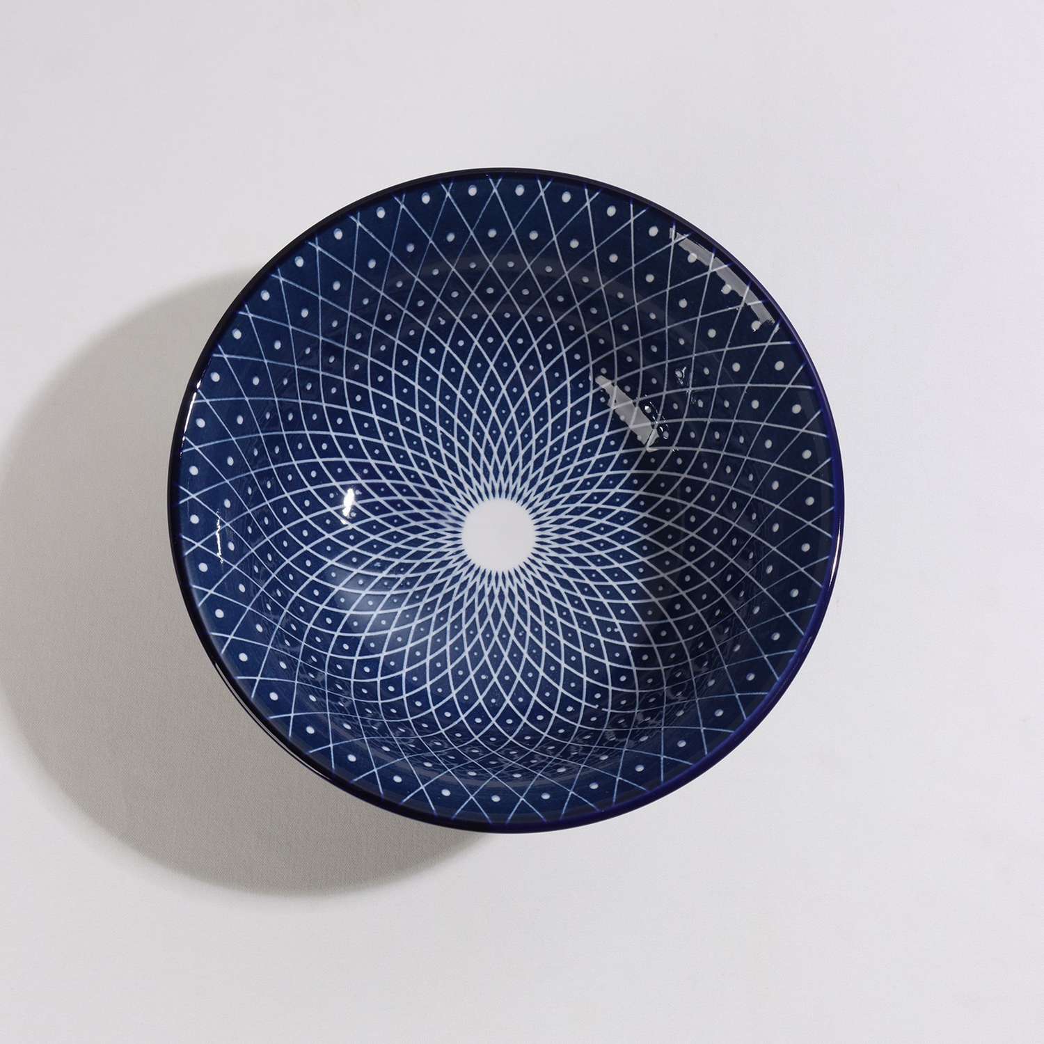 Салатник Доляна керамический «Бодом» 340 мл d=12 см цвет синий - фото 3