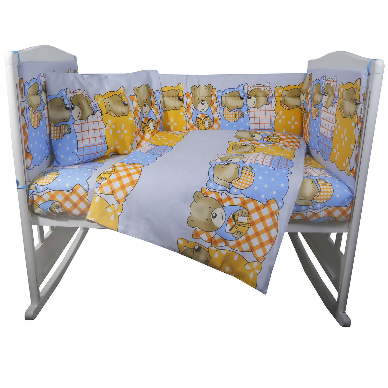 Комплект постельного белья Эдельвейс Спокойной ночи 4предмета Голубой 10414 - фото 1