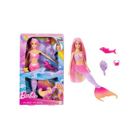 Игровой набор с куклой Barbie Русалка Malibu HRP97